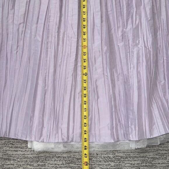 NWT For Love & Lemons Kamala Maxi Skirt & Rosette Bra Small Lavender - Picture 12 of 16